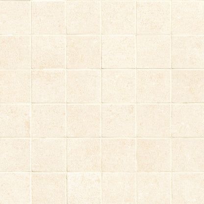 2x2 Dimensions Mosaic Concrete-Look Matte Smooth Porcelain Tile Light Beige