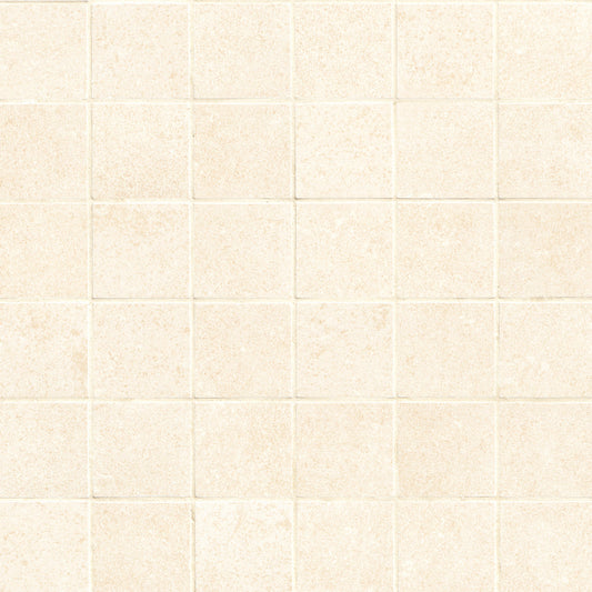2x2 Dimensions Mosaic Concrete-Look Matte Smooth Porcelain Tile Light Beige