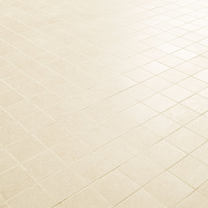 2x2 Dimensions Mosaic Concrete-Look Matte Smooth Porcelain Tile Light Beige