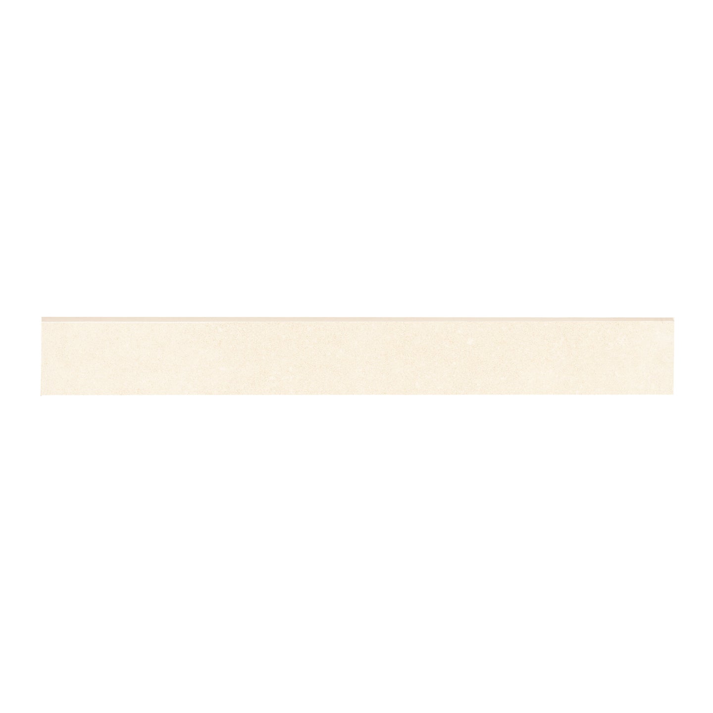 3x24 Dimensions Bullnose Concrete-Look Matte Smooth Porcelain Tile Light Beige
