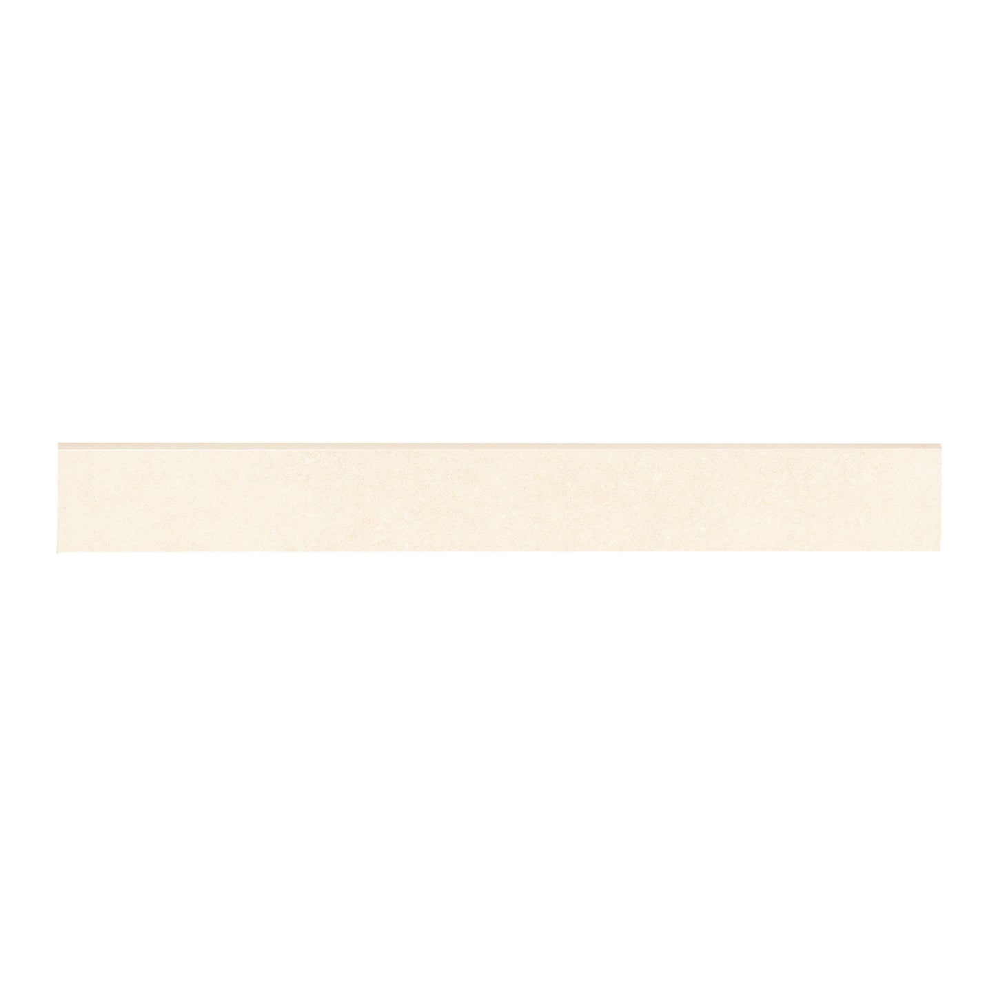 3x24 Dimensions Bullnose Concrete-Look Matte Smooth Porcelain Tile Light Beige