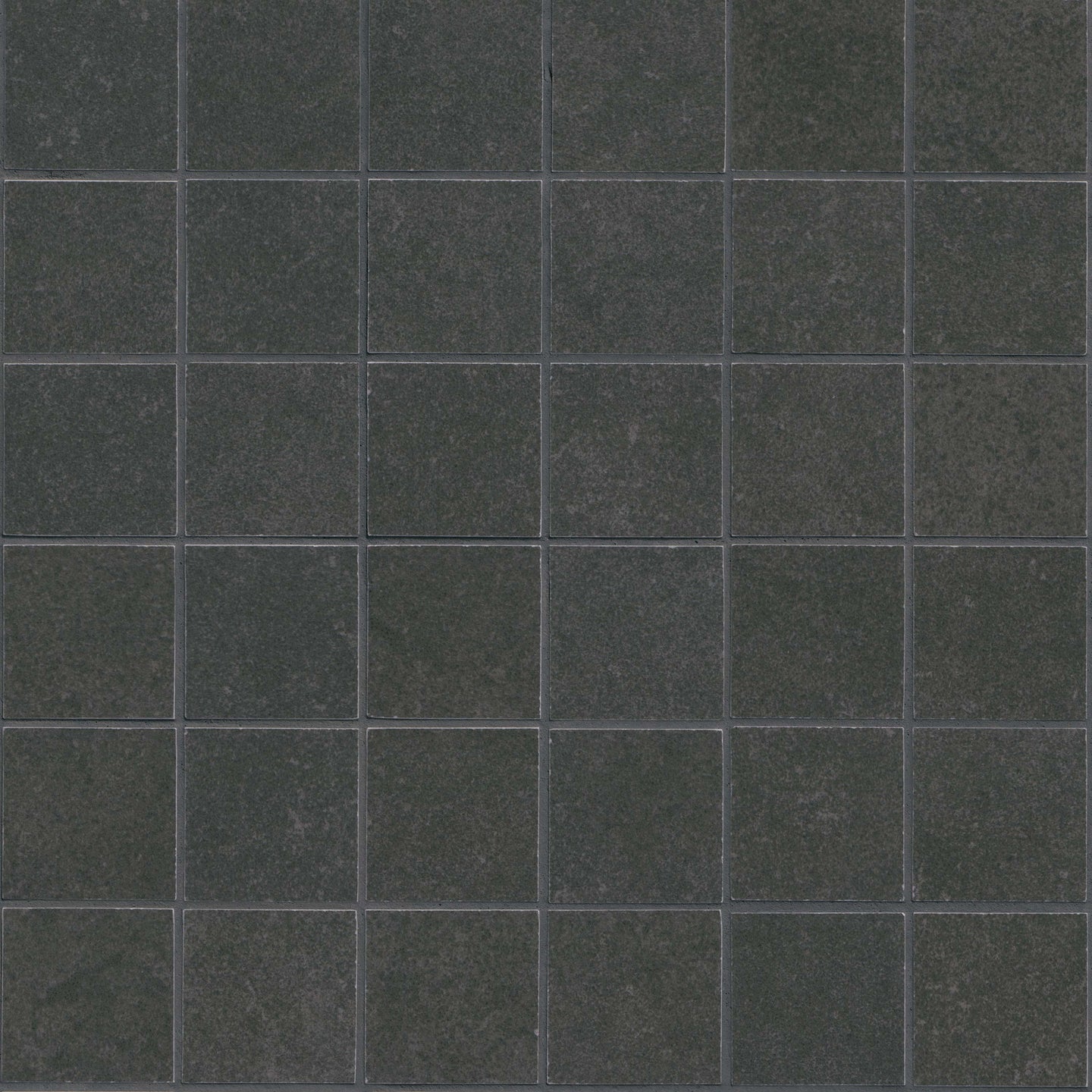 2x2 Dimensions Mosaic Concrete-Look Matte Smooth Porcelain Tile Jet Black