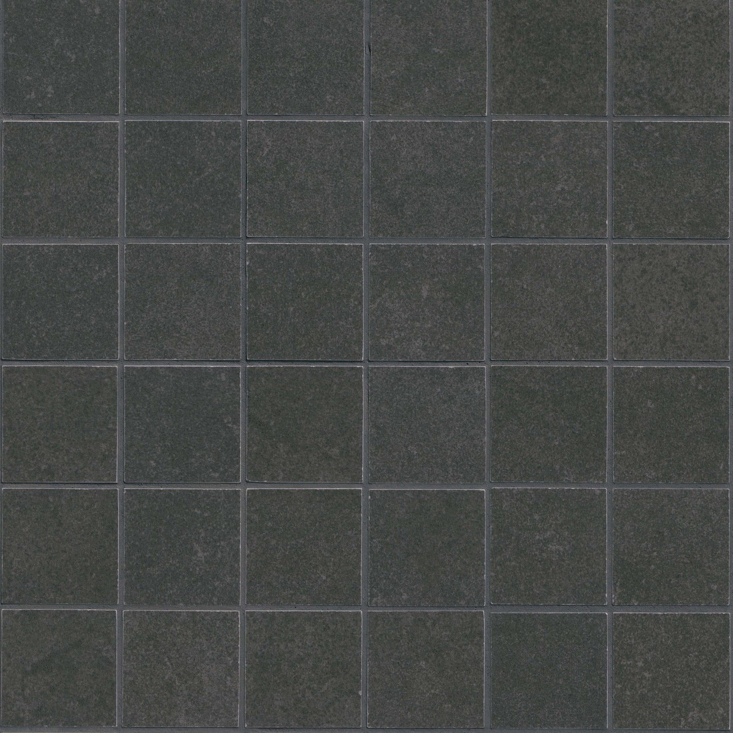 2x2 Dimensions Mosaic Concrete-Look Matte Smooth Porcelain Tile Jet Black
