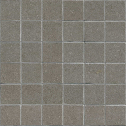2x2 Dimensions Mosaic Concrete-Look Matte Smooth Porcelain Tile Charcoal Black