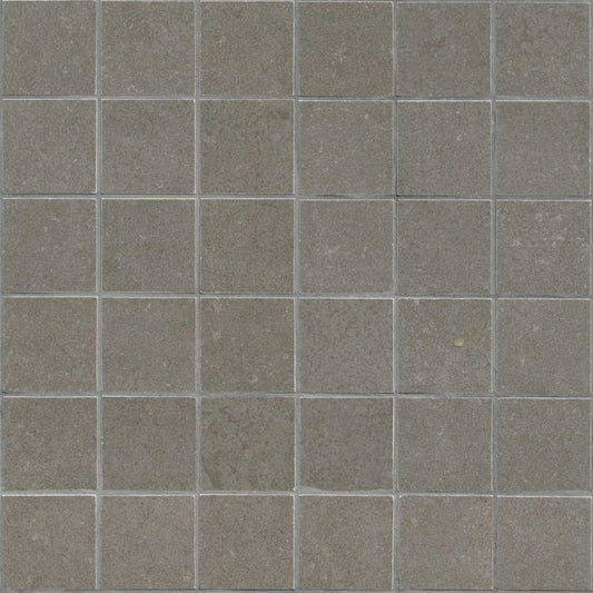 2x2 Dimensions Mosaic Concrete-Look Matte Smooth Porcelain Tile Charcoal Black