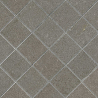 Charcoal Black - 2x2 Dimensions Mosaic Concrete-Look Matte Smooth Porcelain Tile