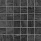 2x2 Durban Mosaic Stone-Look Matte Textured Porcelain Tile Charcoal Black