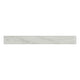 3x24 Durban Bullnose Stone-Look Matte Textured Porcelain Tile White Gray