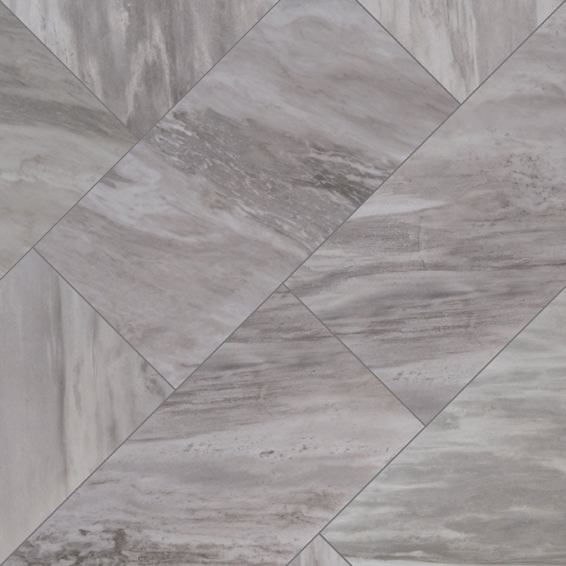 12x24 Eden Stone-Look Matte Textured Porcelain Tile Taupe Grey