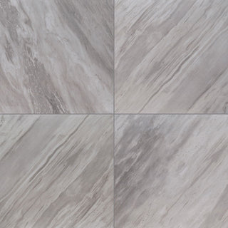 Taupe Grey - 24x24 Eden Stone-Look Polished Smooth Porcelain Tile