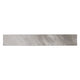 4x24 Eden Bullnose Stone-Look Polished Textured Porcelain Tile Taupe Grey