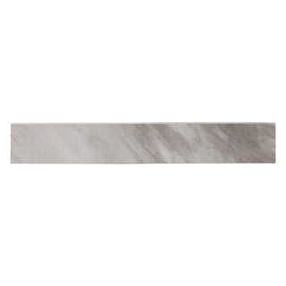 Taupe Grey - 4x24 Eden Bullnose Stone-Look Polished Smooth Porcelain Tile