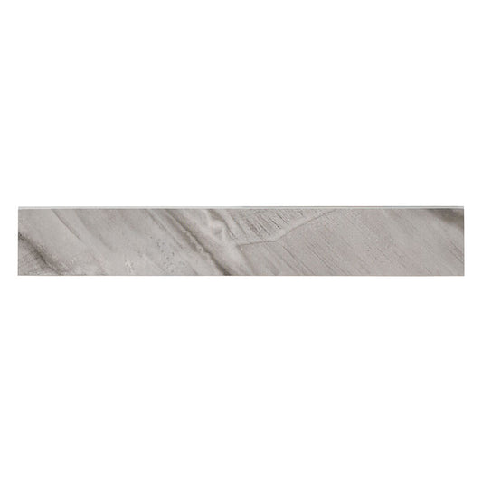 Taupe Grey - 4x24 Eden Bullnose Stone-Look Matte Smooth Porcelain Tile