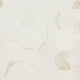 3x3 Eden Hexagon Medium Veining Mosaic Marble-Look Matte Smooth Porcelain Tile Cream Beige