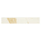 4x24 Eden Bullnose Medium Veining Liner Marble-Look Polished Smooth Porcelain Tile Cream Beige