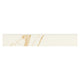 4x24 Eden Bullnose Medium Veining Liner Marble-Look Matte Smooth Porcelain Tile Cream Beige
