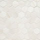 2x2 Eden Hexagon Light Veining Mosaic Marble-Look Matte Smooth Porcelain Tile Soft Ivory