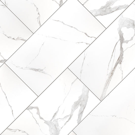 24x48 Eden Intense Veining Marble-Look Matte Smooth Porcelain Tile