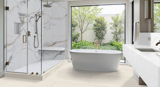 Light Beige - 24x48 Elbe Stone-Look Lapato Textured Porcelain Tile