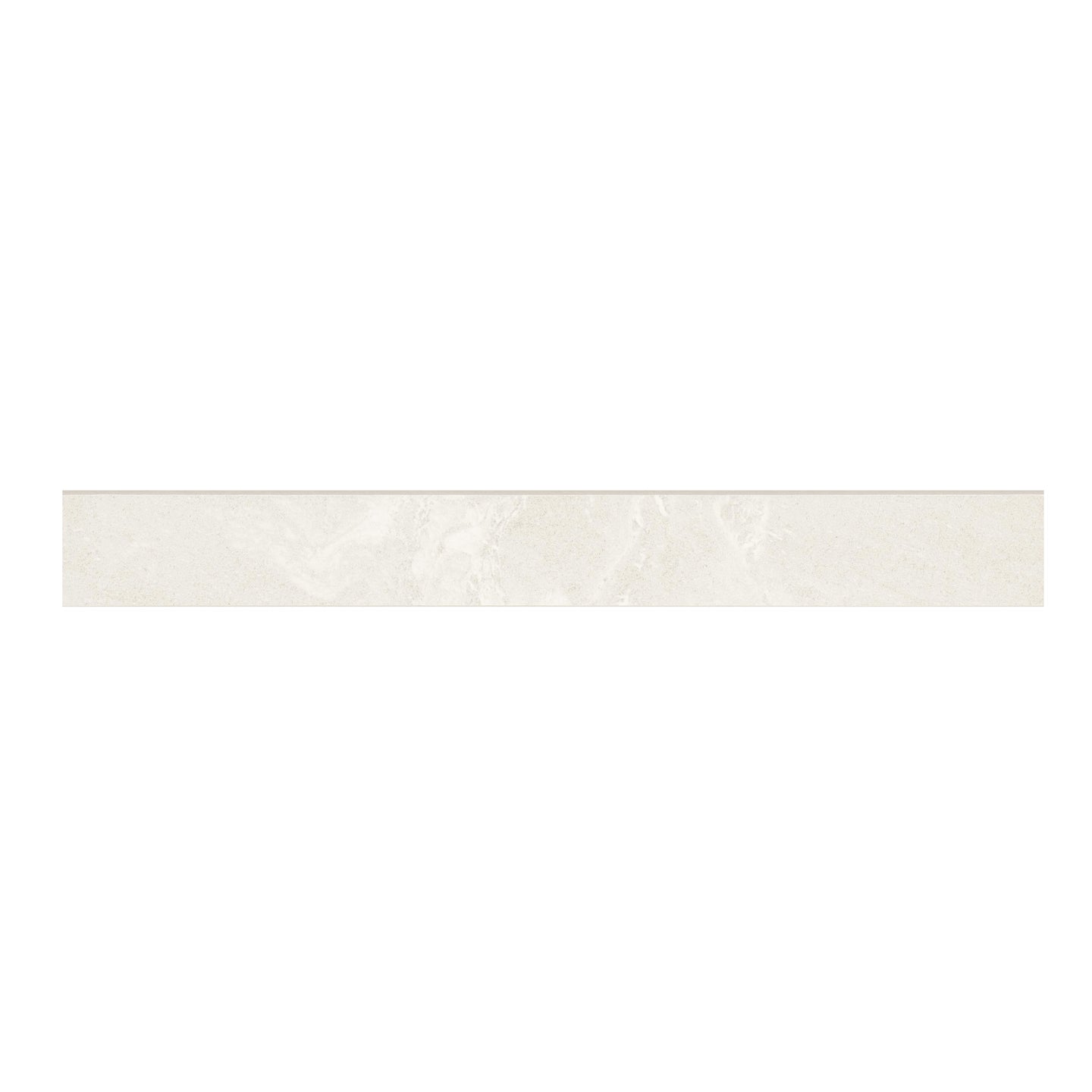 3x24 Elbe Bullnose Stone-Look Lapato Textured Porcelain Tile Light Beige