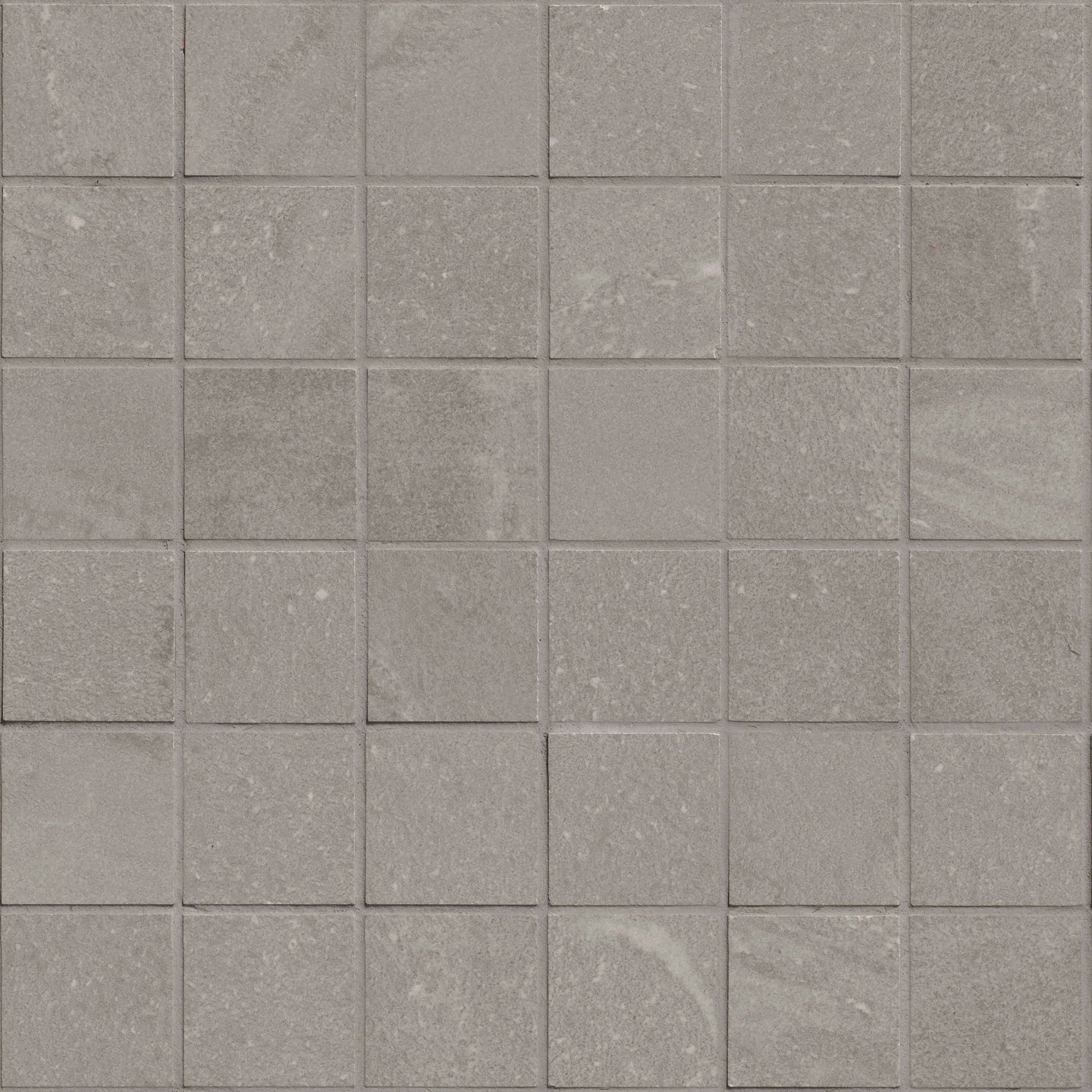 2x2 Elbe Mosaic Stone-Look Lapato Textured Porcelain Tile Warm Gray