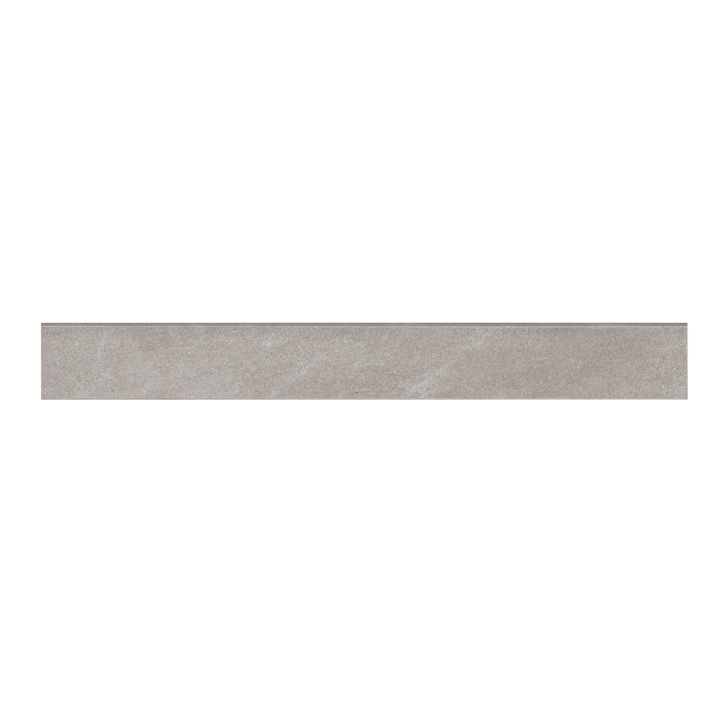 3x24 Elbe Bullnose Stone-Look Lapato Textured Porcelain Tile Warm Gray