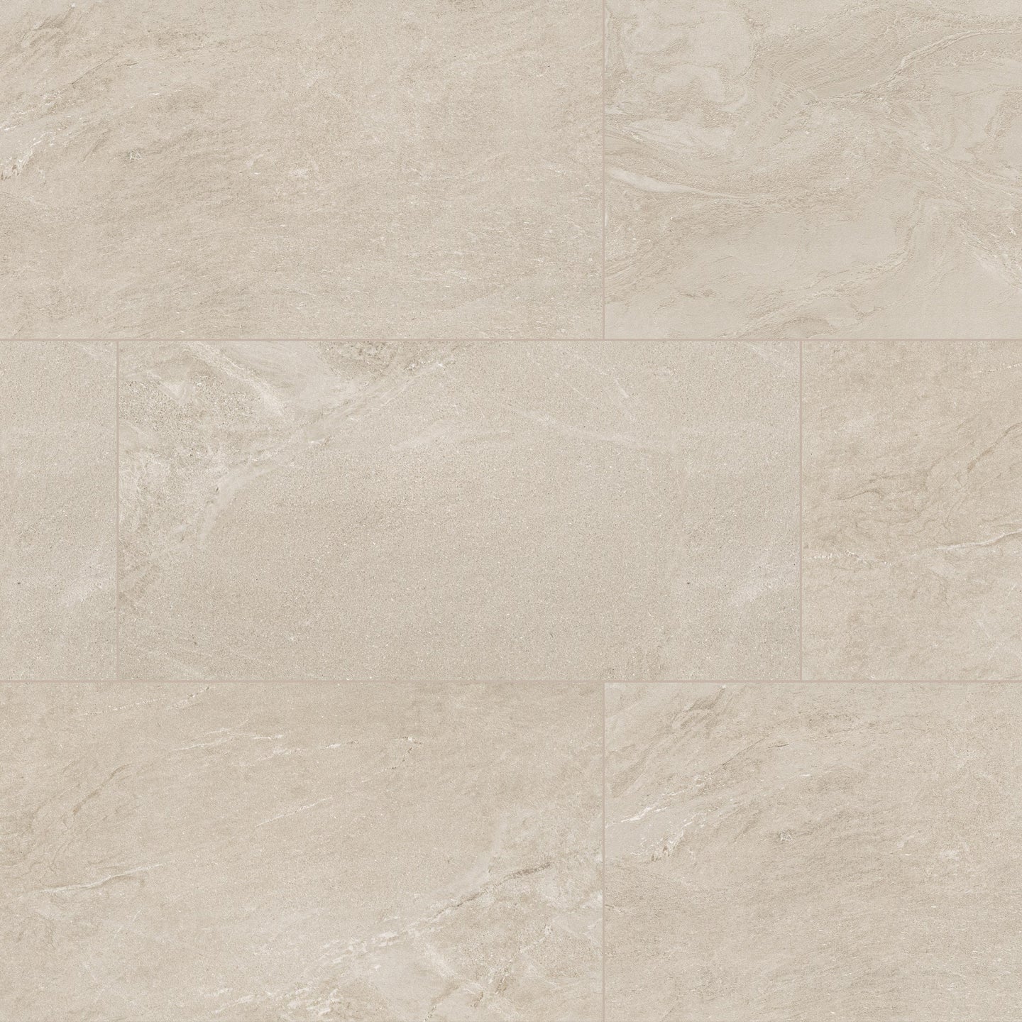 24x48 Elbe Stone-Look Lapato Textured Porcelain Tile Beige Sand