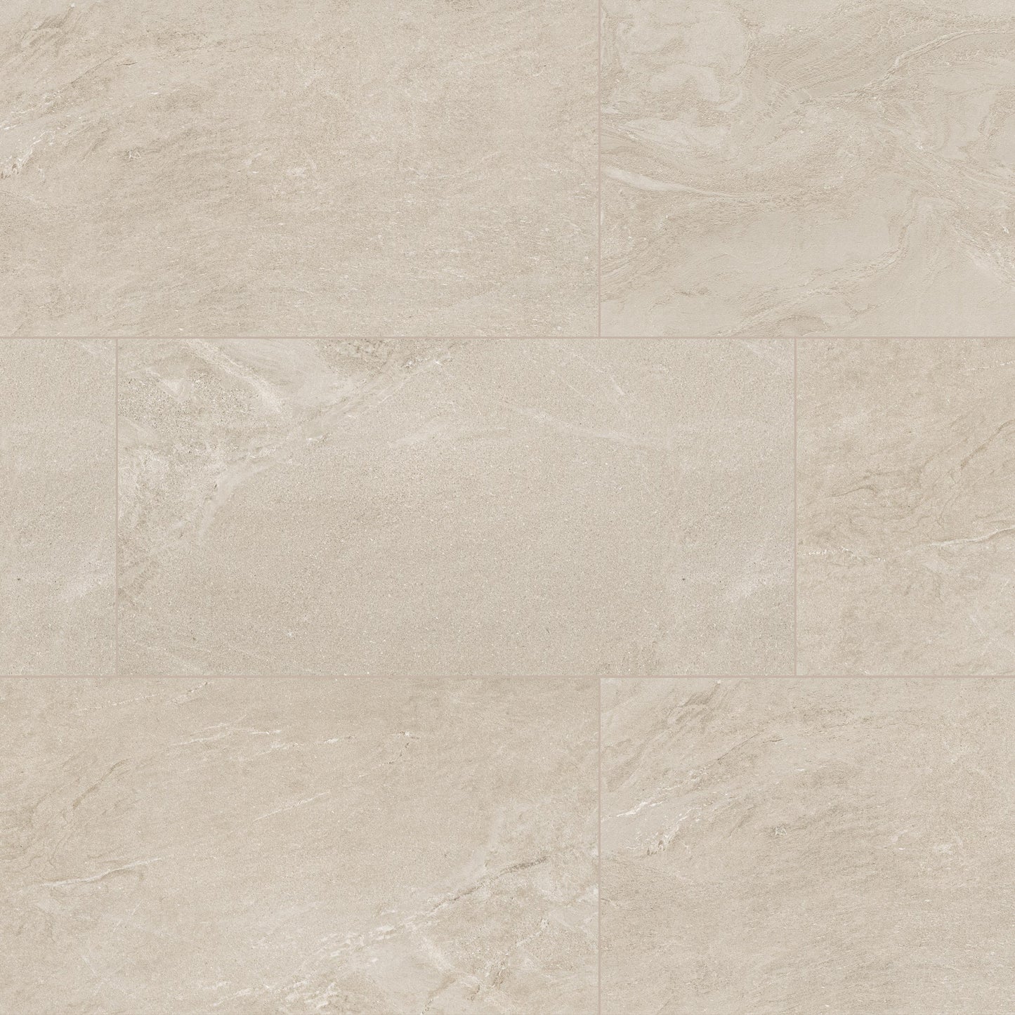 24x48 Elbe Stone-Look Lapato Textured Porcelain Tile Beige Sand