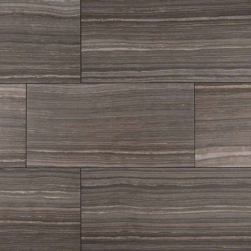 12x24 Eramosa Wood-Look Matte Smooth Porcelain Tile Mocha Brown