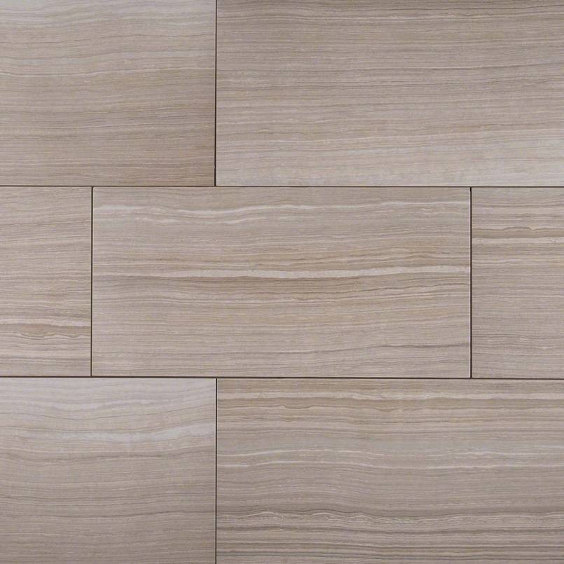 12x24 Eramosa Wood-Look Matte Smooth Porcelain Tile Taupe Beige