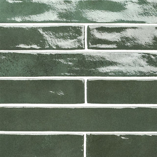 2x18 Flamenco Solid-Color Glossy Smooth Porcelain Tile