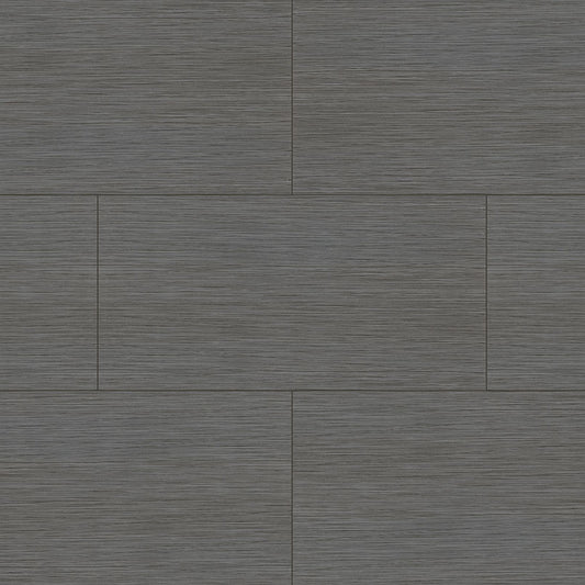 12x24 Focus Solid-Color Matte Textured Porcelain Tile Gray Brown
