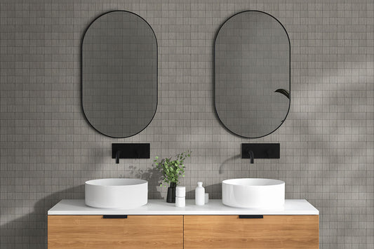 2x2 Focus Mosaic Solid-Color Matte Smooth Porcelain Tile