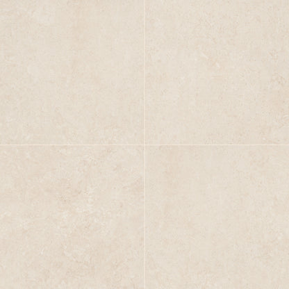 48x48 Girona Stone-Look Lapato Smooth Porcelain Tile Beige
