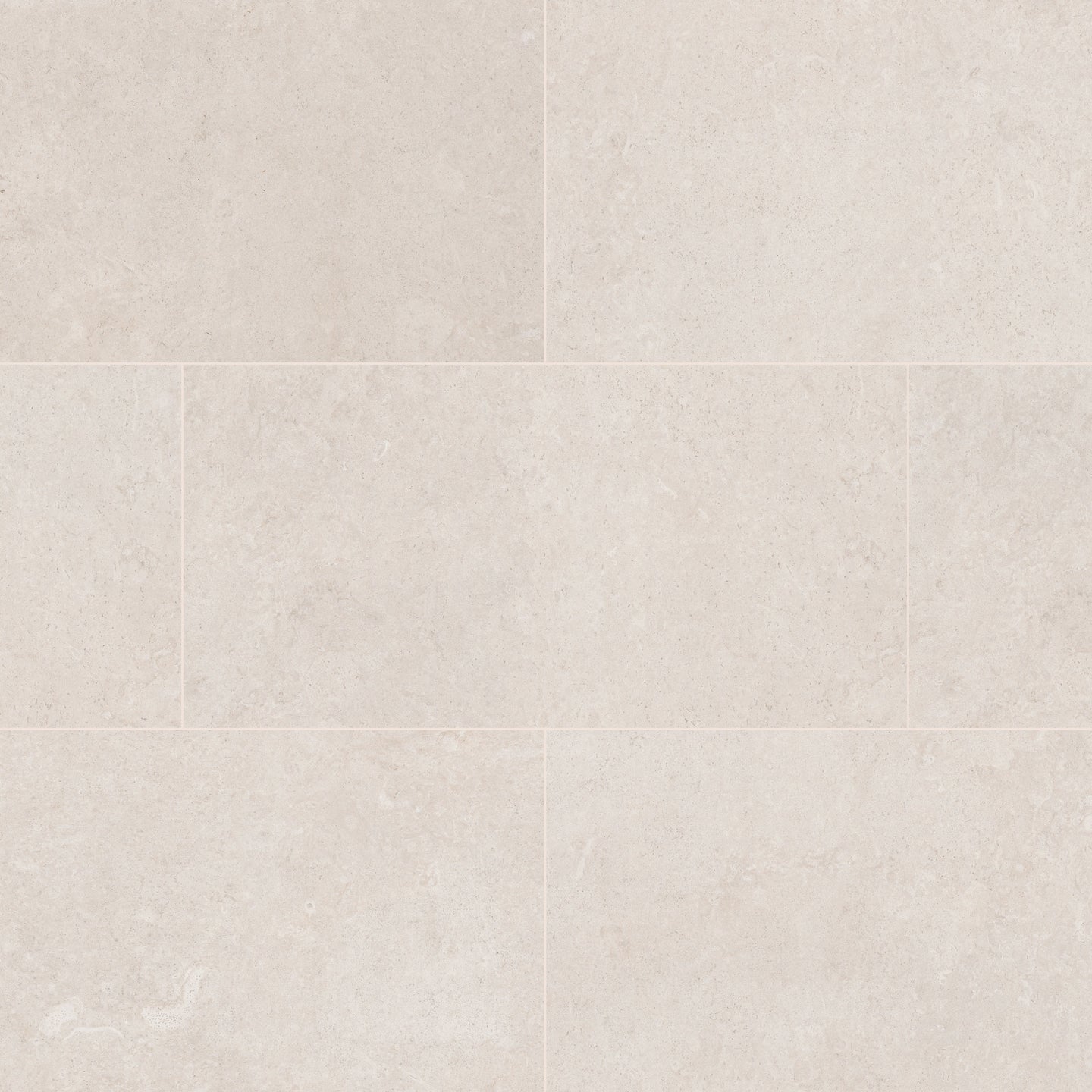 12x24 Girona Stone-Look Lapato Smooth Porcelain Tile White Warm