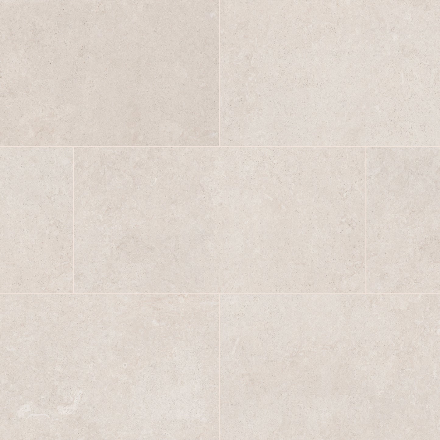 12x24 Girona Stone-Look Lapato Smooth Porcelain Tile White Warm