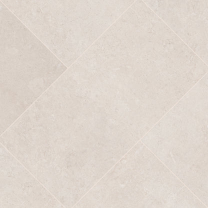 24x48 Girona Stone-Look Lapato Smooth Porcelain Tile White Warm