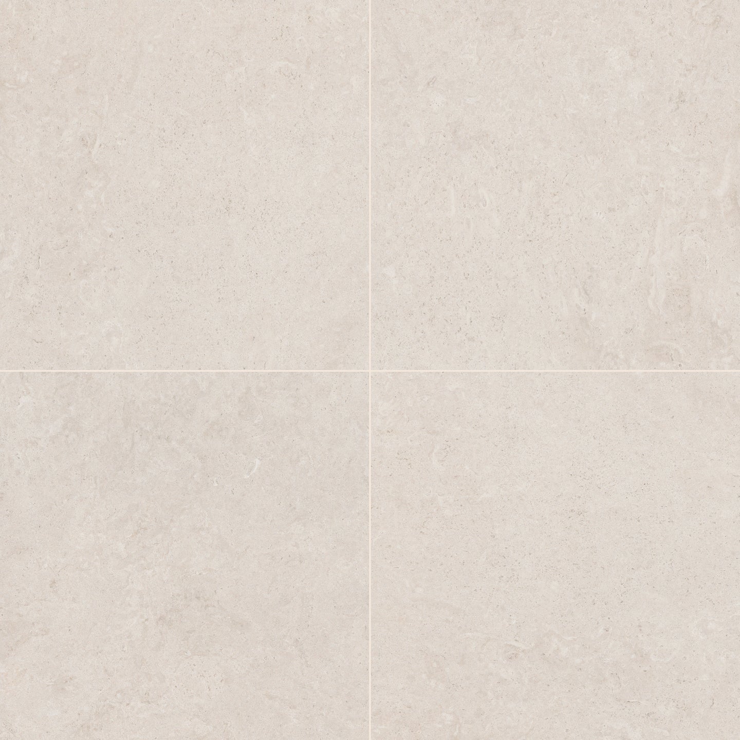 48x48 Girona Stone-Look Lapato Smooth Porcelain Tile White Warm
