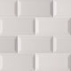 3x6 Glaze Solid-Color Glossy Smooth Ceramic Tile Light Gray