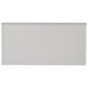 3x6 Glaze Bullnose Solid-Color Glossy Smooth Ceramic Tile Light Gray