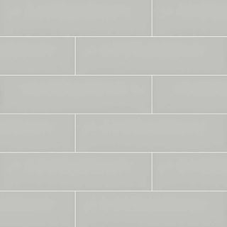 Pale Gray - 4x16 Glaze Solid-Color Glossy Smooth Ceramic Tile