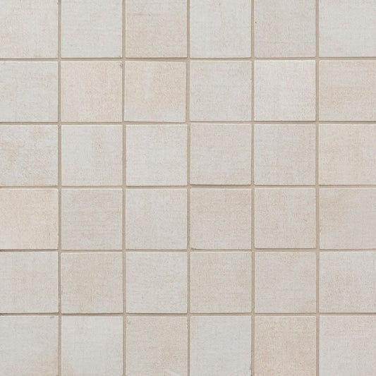 2x2 Gridscale Mosaic Concrete-Look Matte Smooth Ceramic Tile