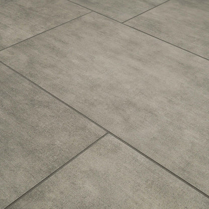 12x24 Gridscale Concrete-Look Matte Smooth Ceramic Tile Gray Brown