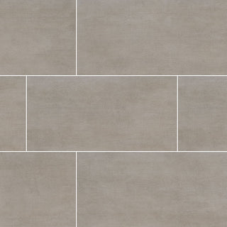 12x24 Gridscale Concrete-Look Matte Smooth Ceramic Tile