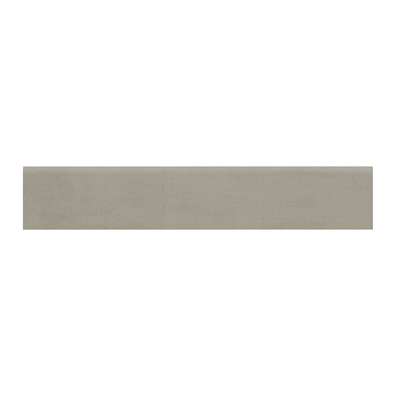 3x18 Gridscale Bullnose Concrete-Look Matte Smooth Ceramic Tile Gray