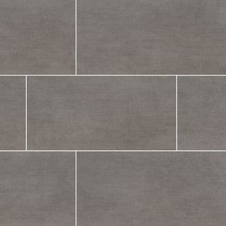 12x24 Gridscale Concrete-Look Matte Smooth Ceramic Tile