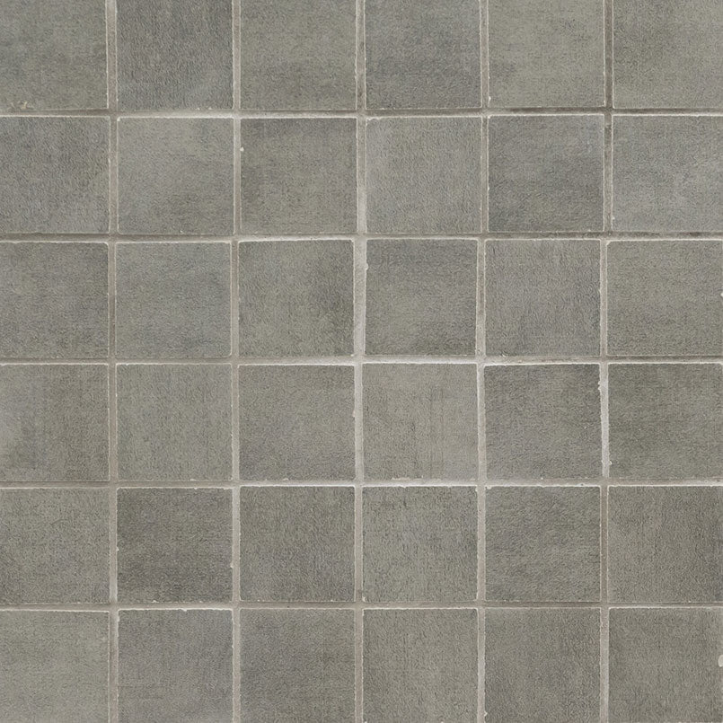 2x2 Gridscale Mosaic Concrete-Look Matte Smooth Ceramic Tile Dark Gray