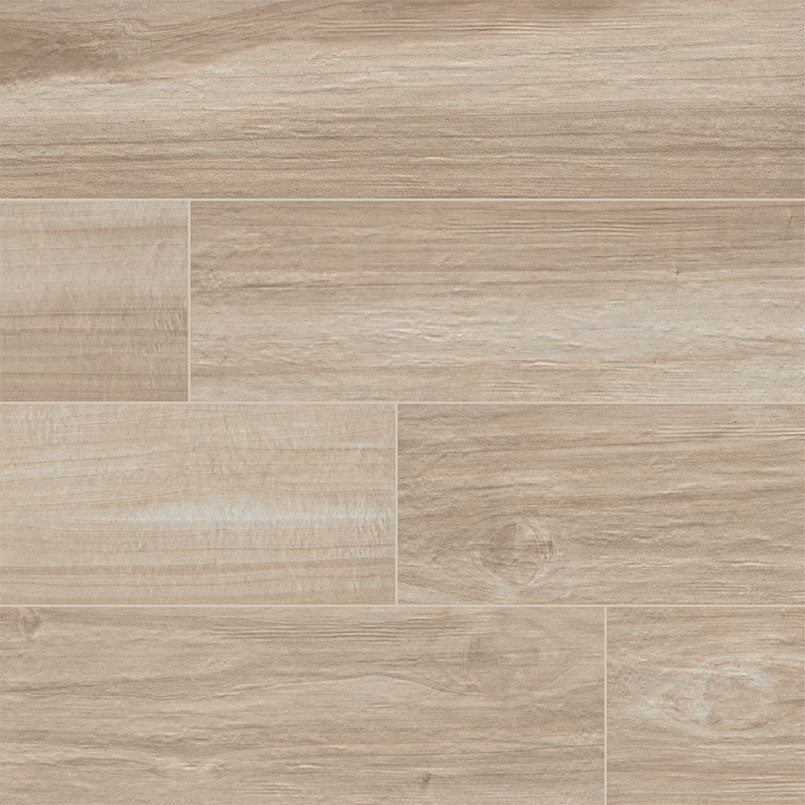 8x36 Havenwood Wood-Look Matte Smooth Ceramic Tile Brown Beige