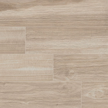 8x36 Havenwood Wood-Look Matte Smooth Ceramic Tile Brown Beige
