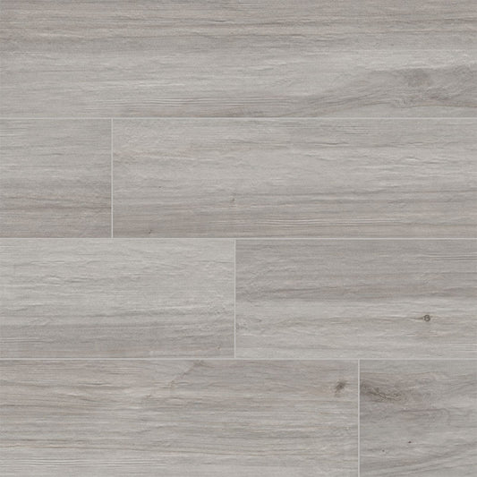 8x36 Havenwood Wood-Look Matte Smooth Ceramic Tile Gray Beige
